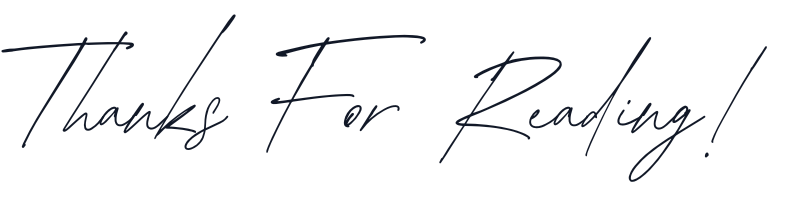 Thanks for Reading 2